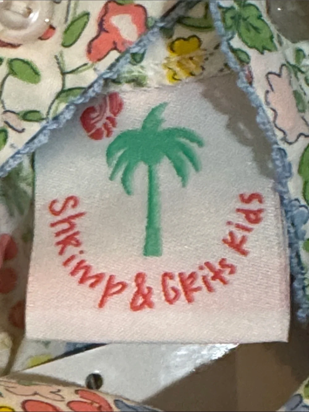 New With Tags Shrimp & Grits Kids floral pinafore jumper dress_10